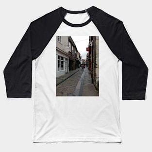 York Shambles - English City Streets Baseball T-Shirt